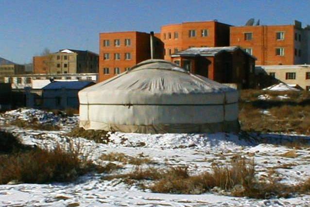 Mongolian ger (yurt) in Ulaanbaatar