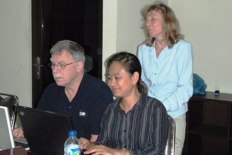 Early Cambodian staff outing in 1994