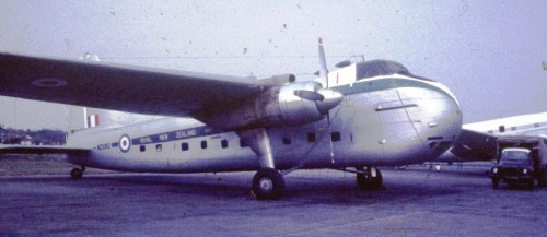 Bristol Freighter of the Nez Zealand Air Force NZ5912 at Wattay airport 