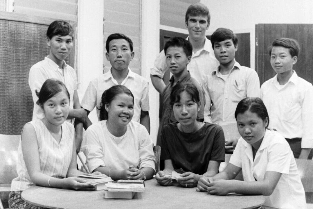 English class at the Lao church 1969