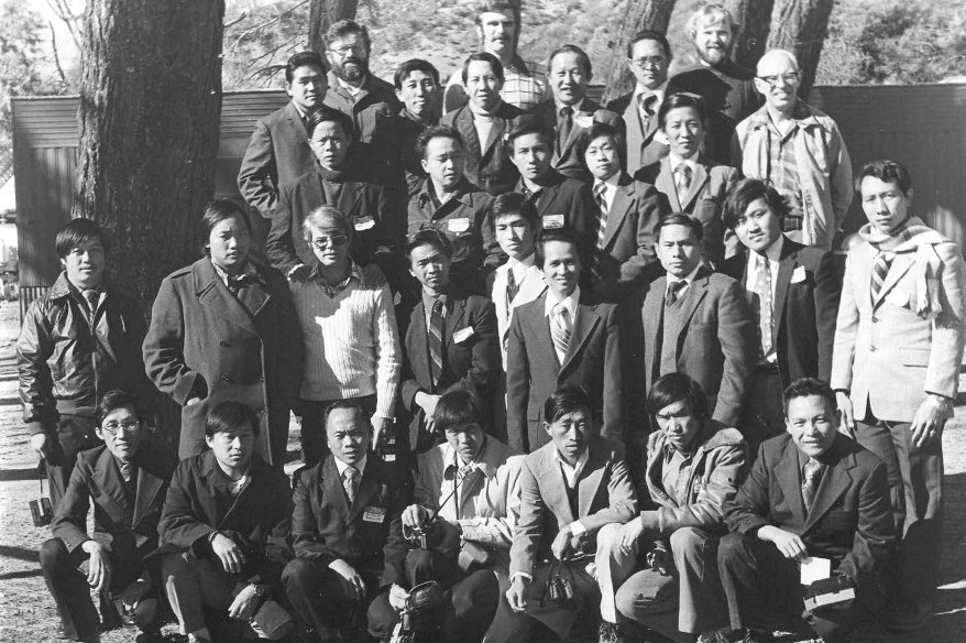 Hmong Pastors conference at Rolling J Ranch 1978