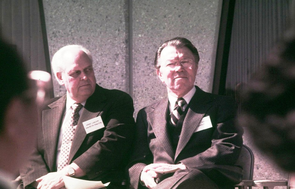 FEBC leadership - Rip Carlson and Dr Bob Bowman 1979