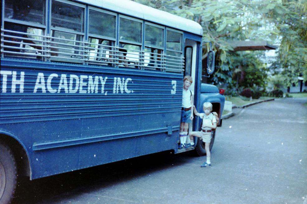 A 6am start on the school bus for Malcolm and Eduard