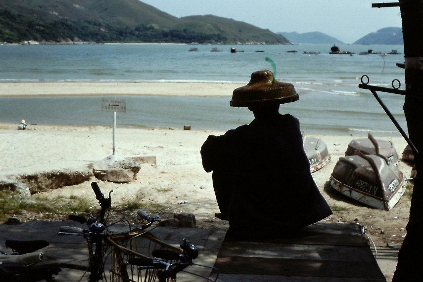 A Chinese fisherman in Hong Kong